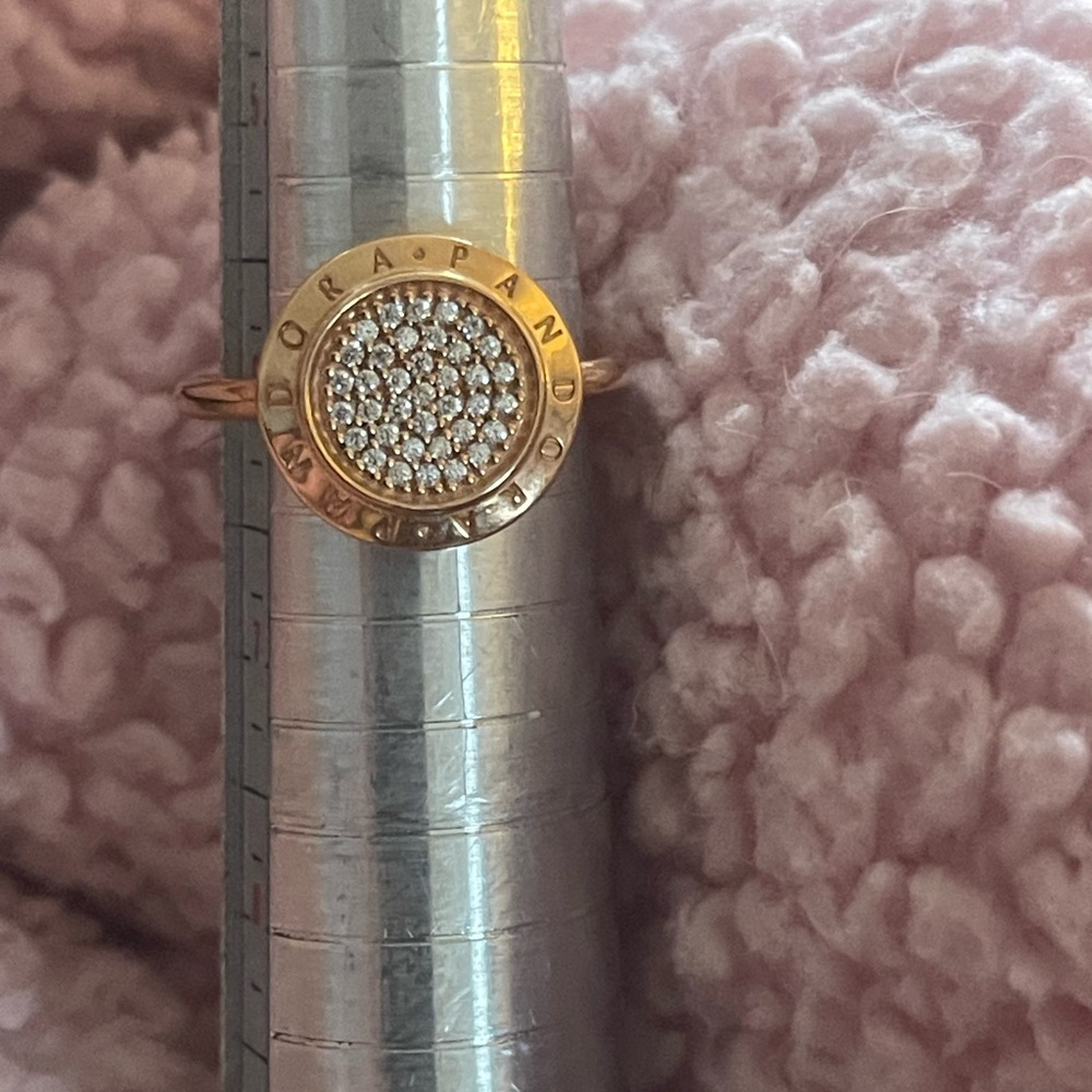 AUTHENTIC NEW PANDORA ROSE GOLD SIGNATURE RING - Picture 4 of 5